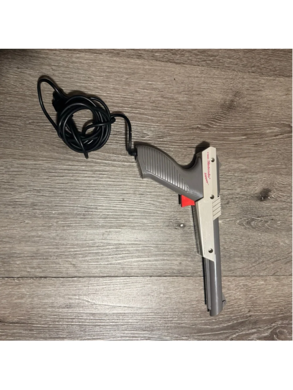 1985 Nintendo Zapper NES-005 Light Gun Controller One Size Gray White